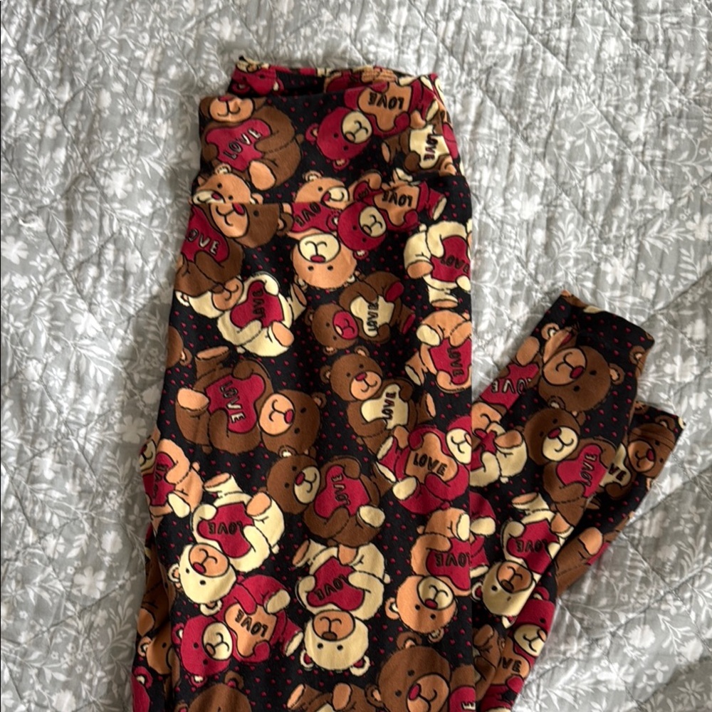 LuLaRoe Bear Print Leggings